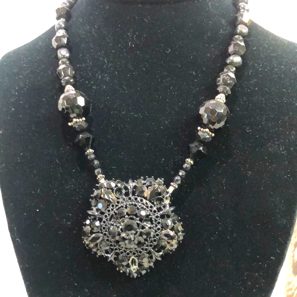 Vintage brooch necklace